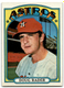 1972 Topps #536 Doug Rader High Grade Vintage Baseball Card Houston Astros