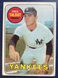 1969 Topps #332 Fred Talbot! EX! New York Yankees NO creases, stains or markings