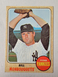 1968 Topps - #234 Bill Monbouquette Yankees EXCELLENT Actual card is scanned.
