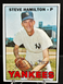 1967 Topps Baseball Card Steve Hamilton #567 High # Card EXMT Range BV $40 JB