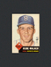 1953 Topps Rube Walker #134 - Brooklyn Dodgers - EX+