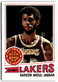 1977-78 Topps #1 KAREEM ABDUL-JABBAR VG Los Angeles Lakers Basketball