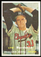 1957 Topps #208 Lew Burdette, Milwaukee Braves.  Ex+