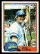 Pete LaCock Kansas City Royals 1981 Topps #9