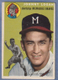 1954 TOPPS  JOHNNY LOGAN  #122  EX/EX+   tip wear-no creases-clean  BRAVES