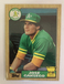 1987 Topps #620 Jose Canseco 