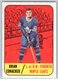 1967-68 Topps Brian Conacher Rookie Card #17 VG Vintage Hockey Card