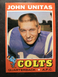 John Unitas 1971 Topps Vintage Football Card #1 SHARP!! CLEAN!! Colts HOF
