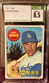 1969 Topps #289 Bart Shirley Los Angeles Dodgers CSG 8.5 NM/Mint+