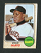 Willie Mays San Francisco Giants #50 1968 Topps MLB Baseball Vintage Card