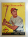 1958 Topps Baseball Card - #348 Chico Fernandez  Philadelphia Phillies