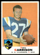 1969 Topps Gary Garrison San Diego Chargers #233
