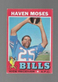 1971 Topps Football Card #112 HAVEN MOSES Bills Excellent    Condition