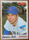 Jimmie Hall 1970 Topps #649 - EXMINT - Chicago Cubs