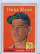1958 Topps Duke Maas #228 Kansas City Athletics
