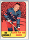 1967-68 Topps Red Berenson #24 VG+ Vintage Hockey Card