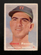 Topps 1957 Baseball Card #211 Camilo Pascual