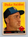 1958 Topps #88 Duke Snider GD-VG Los Angeles Dodgers HOF Baseball Card