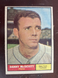 1961 Topps #349 Danny McDevitt EXMT! NY Yankees! NO creases, stains or markings!