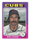 Nice 1975 Topps card of Chicago Cubs P. Bob Locker #434..ExMt