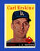 1958 Topps Set-Break #258 Carl Erskine EX-EXMINT *GMCARDS*