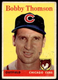 1958 Topps #430 Bobby Thomson Chicago Cubs VG-VGEX crease (mk) NO RESERVE!