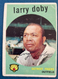 1959 TOPPS #455 LARRY DOBY BASEBALL CARD DETROIT TIGERS