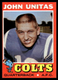 1971 Topps John Unitas #1 Baltimore Colts Football Card READ