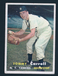 1957 TOPPS TOMMY CARROLL #164 New York Yankees
