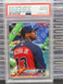 2018 Topps Update Ronald Acuna Jr Red and Blue Shirt SP Rookie RC #US250 PSA 10