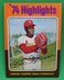 1975 Topps Bob Gibson #3 Cardinals
