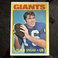 1972 Topps Football - NORM SNEAD #118 - New York Giants 