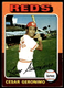1975 Topps Cesar Geronimo #41 Cincinnati Reds Baseball Card
