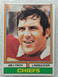 1974 Topps #167 VG Jim Lynch Kansas City Chiefs football card