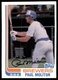 1982 Topps Paul Molitor Milwaukee Brewers #195