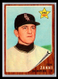 1962 Topps #214 Dom Zanni FR or Better