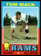 1971 Topps #94 Tom Mack Los Angeles Rams EX-EXMINT NO RESERVE!