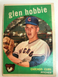 1959 Topps Baseball Card - #334 Glen Hobbie  Chicago Cubs
