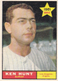 1961 TOPPS BASEBALL #156 KEN HUNT LOS ANGELES ANGELS ROOKIE CARD
