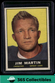 1961 Topps NFL Jim Martin #34 Football Detroit Lions