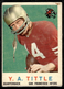 1959 Topps FOOTBALL Y.A. Tittle #130 Vintage 49ers