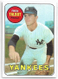 1969 Topps Fred Talbot (Yankees) #332 NR-MT Centered Sharp Corners FREE SHIPPING