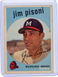 1959 TOPPS JIM PISONI #259 MILWAUKEE BRAVES AS SHOWN FREE COMBINED SHIPPING