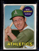Mike Hershberger 1969 Topps #655 Oakland Athletics