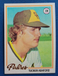 1978 Topps Baseball #116 Tucker Ashford - San Diego Padres - NM-MT