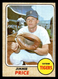 Jimmie Price Detroit Tigers 1968 Topps #226