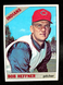1966 TOPPS "BOB HEFFNER" CLEVELAND INDIANS #432 NM/NM+ (COMBINED SHIP)