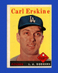 1958 Topps Set-Break #258 Carl Erskine VG-VGEX *GMCARDS*
