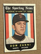 1959 Topps #145 Dom Zanni RC San Francisco Giants Pitcher, The Sporting News ￼