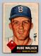 1953 Topps #134 Rube Walker VG-VGEX Brooklyn Dodgers Baseball Card